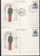 SAN MARINO - 1979 - CP46 - 120 Stemma - Uniformi Militari Sammarinesi - 2 X Cartolina (1 Nuovo E 1 FDC) - Intero Postale - Interi Postali