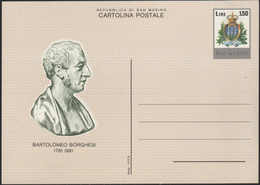 SAN MARINO - 1981 - CP50 - 150 Bartolomeo Borghesi - Cartolina - Intero Postale - Nuovo - Interi Postali