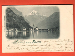 NAGS-26  Gruss Aus Flüelen   Metz 9184  Pionier. Gelaufen Fluelen 1899 - Flüelen