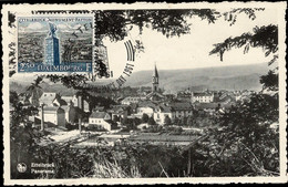 Luxembourg Luxemburg Carte Maximum 1961 Ettelbruck Monument Patton Rembrance Day - Maximumkaarten