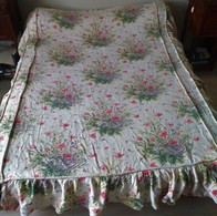 Dessus De Lit Vintage Pour Lit 120 Ou 140, Bouquets De Fleurs - Draps/Couvre-lits