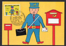 Postier - Postbode - Carte Maximum Kaart Card - 1970 Philatelie Jeunesse Jeugdfilatelie - 1961-1970