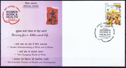 India 2005 Mint Special Cover, Women Work & Health - Other