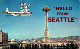 Washington Seattle Civic Center With Space Needle 1964 - Seattle