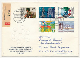 SUISSE - Env. FDC Recommandée - Série Timbres Poste Spéciaux - BERN 1 - 7/3/1989 - FDC