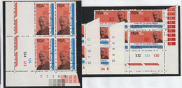 South Africa RSA - 1973 - Cornelis Jacob Langenhoven CJ - Complete Set Control Blocks - Ongebruikt