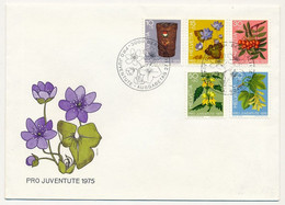 SUISSE - Env. FDC - Série Pro Juventute 1975 - BERN - 27/11/1975 - FDC