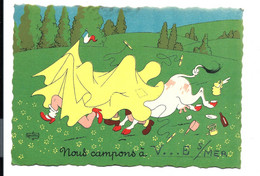 DUBOUT - Illustrateur - Nous Campons - Thème Vache - Camping - VENTE DIRECTE X - Dubout