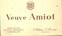 Buvard Veuve Amiot , Saumur Mousseux , Sy Hilaire St Florent - Liquor & Beer