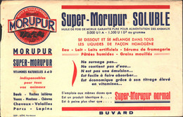 Buvard Super Morupur Soluble , Huile De Foie Pour Alimentation Des Animaux - Animaux