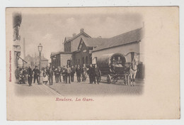 Roulers  Roeselare  La Gare  Editeur Carlier-Dispersyn  GARE STATION  ATTELAGE CHEVAL - Röselare