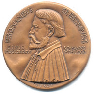 ROMA FERDINAND GREGORIUS ROMA 1976 XIII MEDAGLIA ANNUALE DEL VEROI - Professionnels/De Société