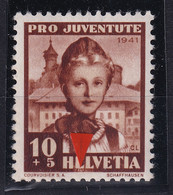 Pro Juventute 1941 - ABART - 98.2.01 - Helle Stelle Unter EL - Postfrisch/**/MNH - Plaatfouten