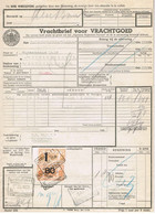 NS Spoorweg Vrachtbrief - Winschoten 1939 1 Gld Geel + 80 Cent Geel - Schienenverkehr