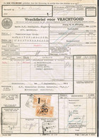 NS Spoorweg Vrachtbrief - Winschoten 1939 20 Cent Geel + 1 Gld Geel > Met Zegelrand! - Chemins De Fer