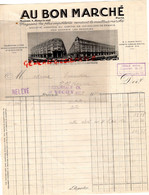 03- VICHY- FACTURE SUCCURSALE AU BON MARCHE-MAISON BOUCICAUT PARIS  1934 - Alimentaire