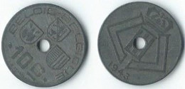 MM165 - BELGIË - BELGIUM - 10 CENTIMES 1943 - 10 Centimos