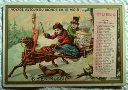CHROMO PUBLICITE LIEBIG Extrait De Viande S 210 Voyage Autour Du Monde En 12 Mois 6 En Russie Calendrier Juin 1888 - Liebig
