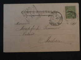 #32  TUNISIE    BELLE CARTE RR  1903  REGENCE DE TUNIS  + + CHARMEURS  DE SERPENTS +++ AFFR.  INTERESSANT +++ - Briefe U. Dokumente