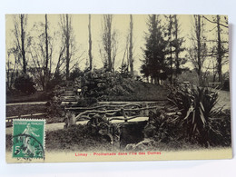 CPA 78 Yvelines - LIMAY -Promenade Dans L'Ile Des Dames - Carte Plastifiée - Limay