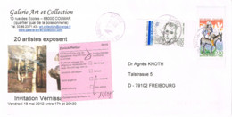 FR-L329 - FRANCE N° 2977 + 2683 Sur Lettre Commerciale Avec étiquette Retour De La Poste 2012 - Covers & Documents