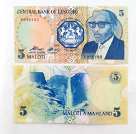 Lesotho 5 Malotı 1989 Unc - Lesotho