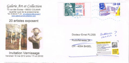 FR-L331 - FRANCE N° 2934 + 2689 Sur Lettre Commerciale Avec étiquette Retour De La Poste 2012 - Lettres & Documents