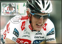 Luxembourg Luxemburg 2008 Carte Maximum Cyclisme Tour De France Andy Schleck - Cartes Maximum