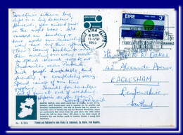 1965 Ireland Eire Postcard Howth Castle Posted Baile Atha Cliath Dublin To Scotland 2scans - Storia Postale