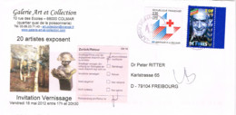 FR-L334 - FRANCE N° 2555 + 3190 Sur Lettre Commerciale Avec étiquette Retour De La Poste 2012 - Covers & Documents