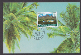 POLYNESIE FRANCAISE CARTE PROMOTIONNELLE 1991 - Covers & Documents