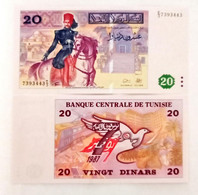 Tunisia 20 Dinars 1992-11-7 Unc - Tunisie