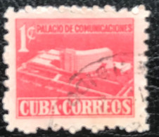 Cuba - C11/53 - (°)used - 1958 - Michel 34 - Communicatiegebouw - Toeslagzegel - Portomarken