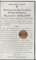 FLORENVILLE ..-- Mr Auguste DALIER , époux De Mme Joséphine JONIAUX , Né En 1885 , Décédé En 1939 . - Florenville