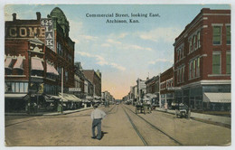 KS-Atchison, Commercial Street, Looking East (lt9) - Autres & Non Classés