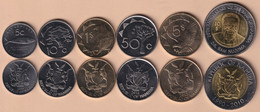 Namibia 6 Coins Set UNC - Namibie