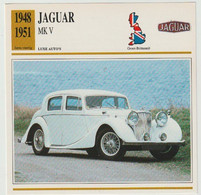 Verzamelkaarten Collectie Atlas: JAGUAR MK V - Automobili
