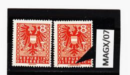 MAGX/07 ÖSTERREICH 1945 Michl 701 PLATTENFEHLER " STECHERZEICHEN "   ** Postfrisch - Variétés & Curiosités