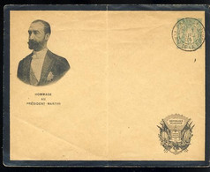 France Sadi Carnot Hommage Au Président Martyr  Entier Postal Sage 5c D10C  117x152 - Buste Ristampe (ante 1955)