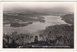 C575) Blick Vom PYRAMIDENKOGEL Auf MARIA WÖRTH U. Wörthersee 1955 - Maria Wörth