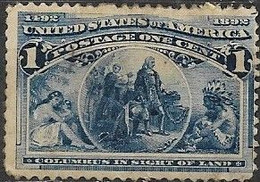 USA 1893 Columbian Exposition, Chicago - 1c - Columbus In Sight Of Land MH - Unused Stamps