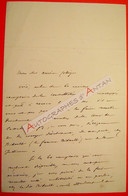 ● L.A.S Edouard BOCHER Homme Politique Ami Intime D'Alfred De MUSSET - Bidault - Cour De Cassation Lettre Autographe - Politicians  & Military