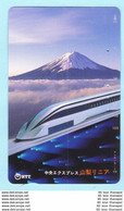 JAPAN -- Eisenbahn - Shinkansen - Fuji ? -- NTT 105 - 251-226 + Jahr 1993.2.15  (2 Scan)(0225TK) - Treni