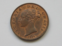 GRANDE BRETAGNE - Magnifique 1/2 Penny 1855  - VICTORIA  ****  EN ACHAT IMMEDIAT *** - C. 1/2 Penny