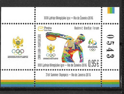 MONTENEGRO Olympics 2016 Bloc/miniature Sheet/Block, Neuf/mint/ungestemp. - Sommer 2016: Rio De Janeiro