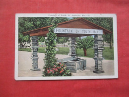 Lot Of 2 Cards.    Fountain Of Youth.  Both Have Creases.    St Augustine - Florida >   Ref 5852 - St Augustine