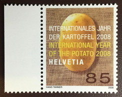 Switzerland 2008 Year Of The Potato MNH - Légumes
