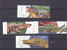 ROMANIA 2022 CROCODILE - Fine SET MNH - Unused Stamps