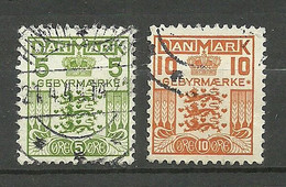 DENMARK Dänemark 1934 O Verrechnungsmarken Tax Gebühr - Steuermarken