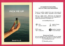 Cartes Parfumées Carte  BASTILLE PARFUMS  RECTO VERSO - Modernes (à Partir De 1961)